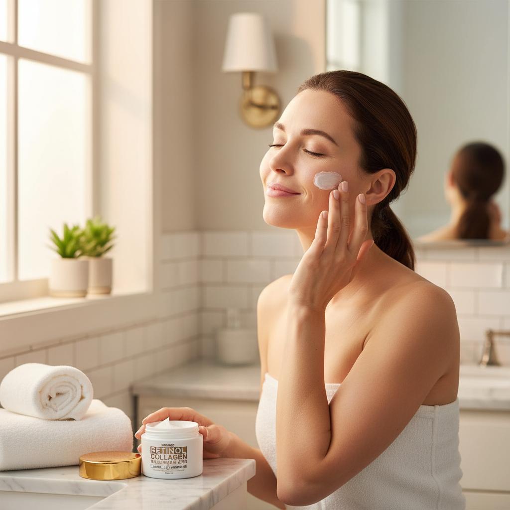 Crème Anti-Âge, Tache au Rétinol